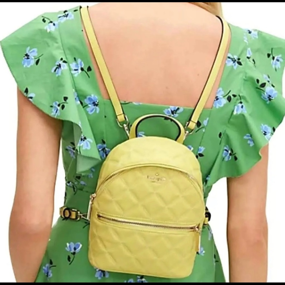 Kate Spade Natalia Mini Convertible Backpack Frosty Lime